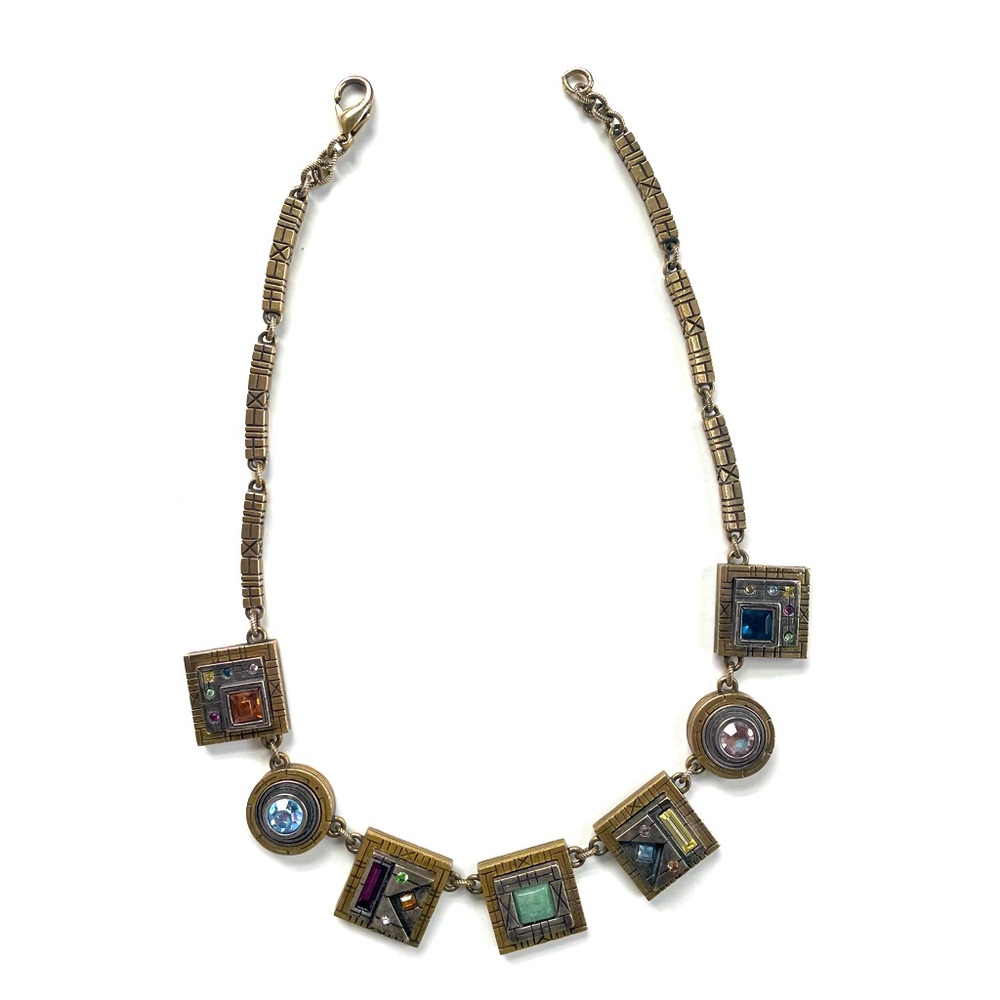 Patricia Locke Adjustable Brass & Silver Necklace